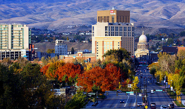 Capitol Boulevard, Boise, Idaho:  Strictly copyrighted John T. Baker Photographer LLC, JayBee Stock.com