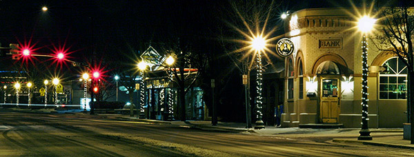 Downtown Eagle, Idaho in winter - Strictly copyrighted John T. Baker Photographer LLC, JayBee Stock.com