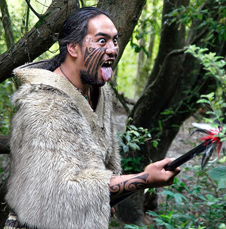 Maori warrior, New Zealand