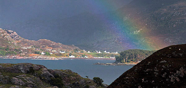 Rainbow over Loch Shieldaig: Image copyright John T. Baker Photographer LLC