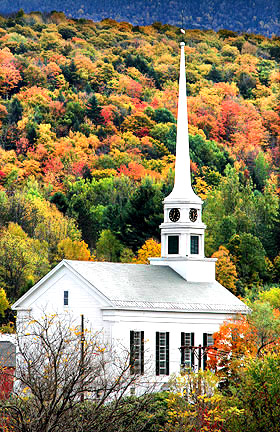 Church, Stowe, Vermont, New England